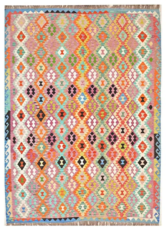 Kilim Handwoven Flatweave, Kilim · Multicolor