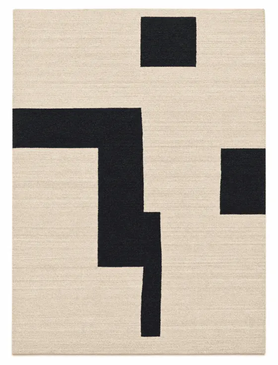 Modern Kilim Handwoven Flatweave, Kilim · Ivory