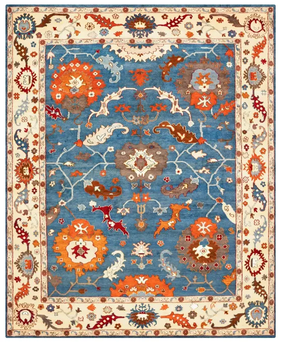 Oshak Wool, Oushak · Multicolor
