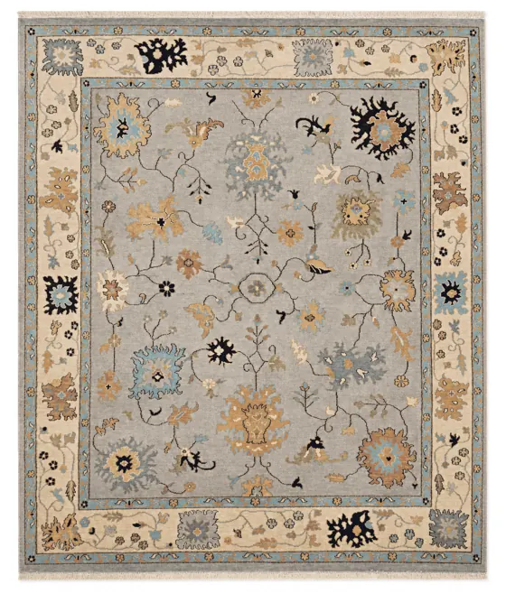 Oushak Wool, Oushak · Grey