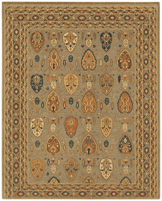 Oushak Wool, Oushak · Grey