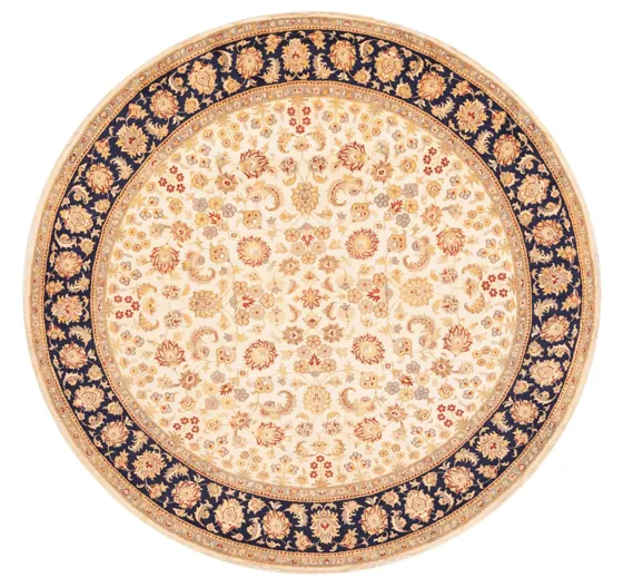 Sootri Silk Round, Silk ground · Blue
