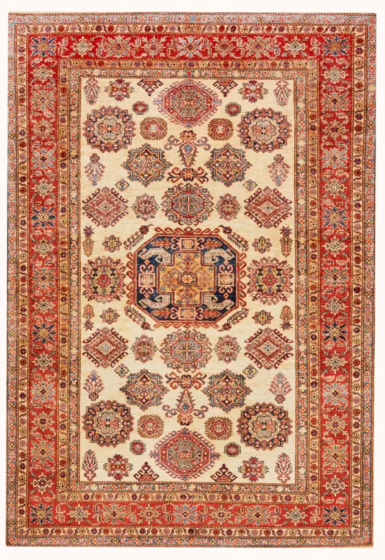 Super Kazak Wool, Super Kazak · Ivory & Beige