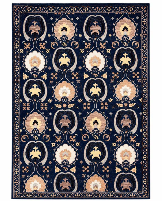Suzani Wool, Suzani · Blue