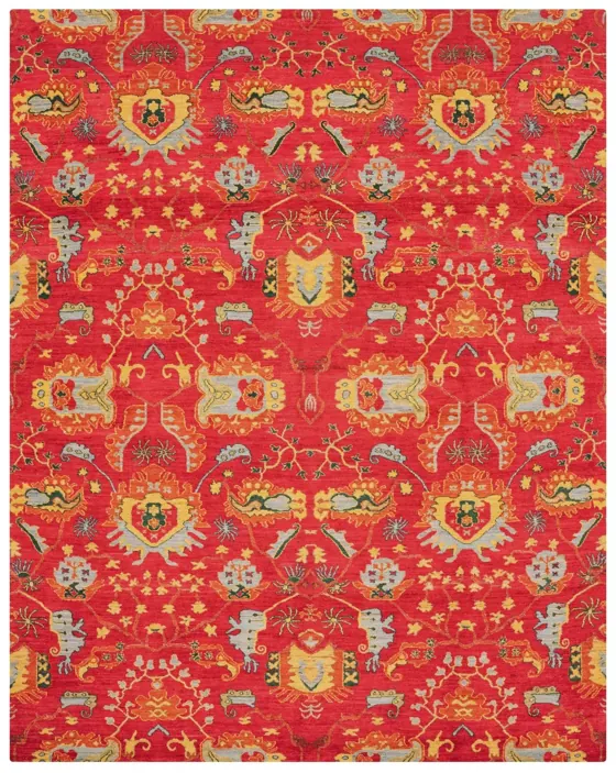 Suzani Wool, Suzani · Red